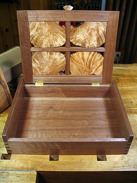 Inside of Box With Lid Open